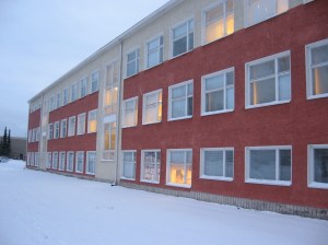Koulun julkisivu