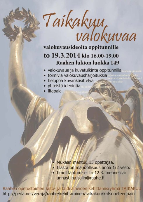 Taikakuu valokuvaa -ideailta