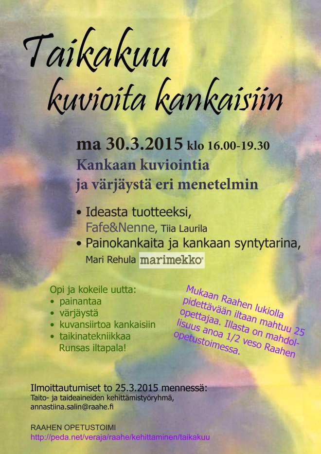 Taikakuu kuvia kankaisiin